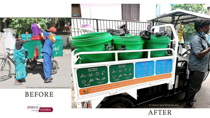 Electronic auto rickshaw for Waste Management in Chennai